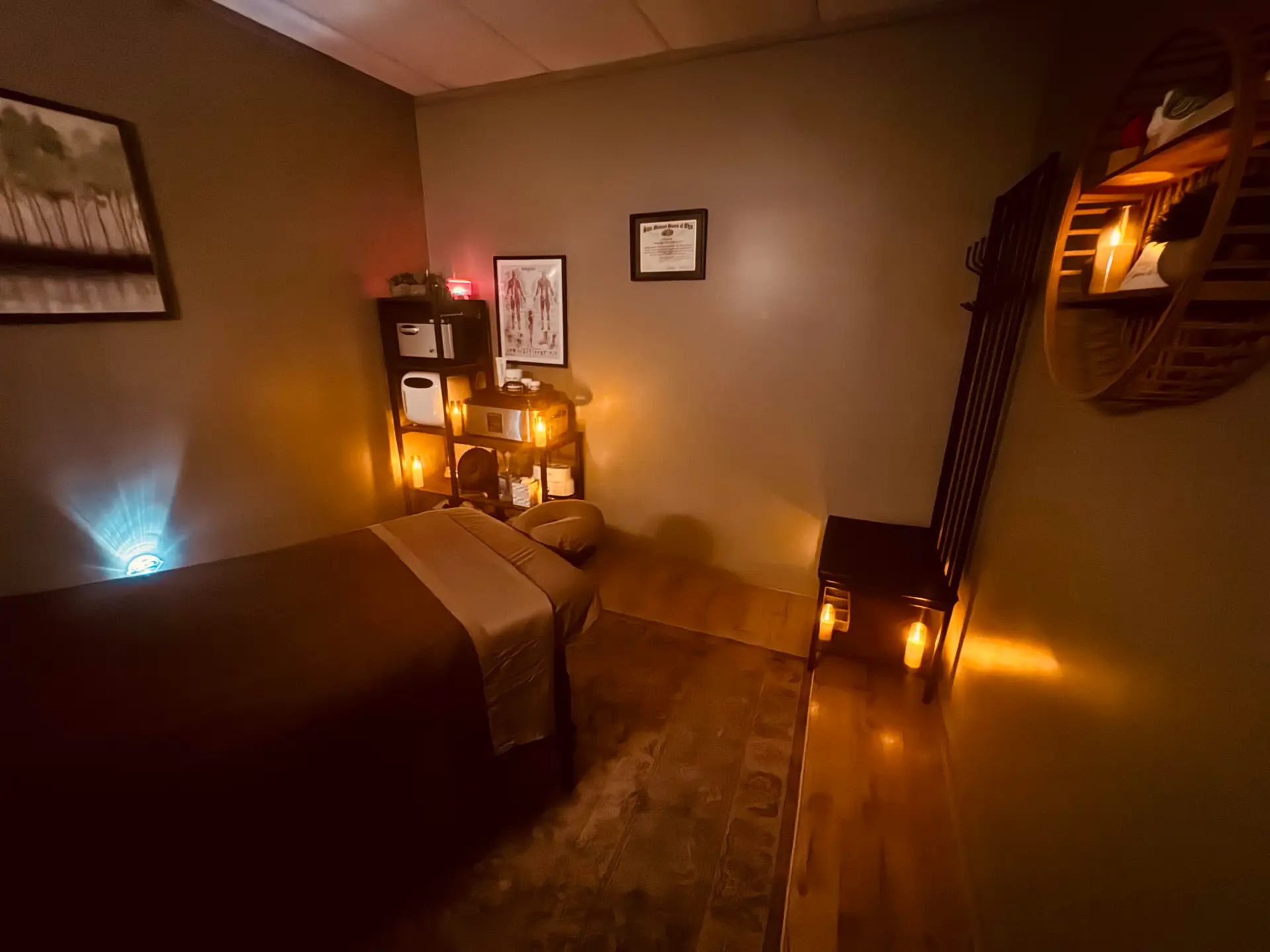 Massage therapy room at Well Being